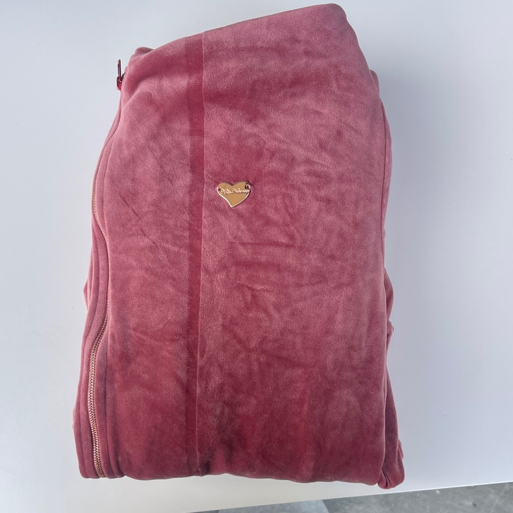 Cute Booty Lounge Pink Velvet one piece suit